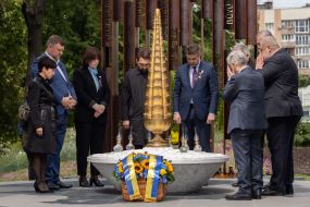 Oleksandr Kornienko, Mustafa Dzhemilev and Refat Chubarov