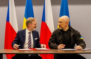 Denys Shmyhal and Petr Fiala