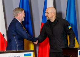 Denys Shmyhal and Petr Fiala