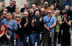 People see off Maksym Nelipa with applause