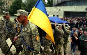 Farewell ceremony for Maksym Nelipa in Kyiv