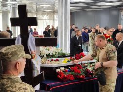 Farewell ceremony for Maksym Nelipa in Kyiv