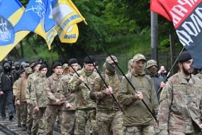 Участники шествия благодарности и единства во Львове