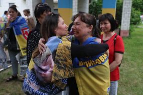 Prisoners of war of the second stage of the 1000-for-1000 prisoner exchange were met in Kyiv