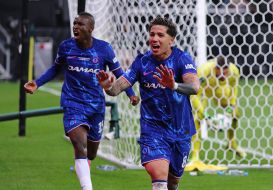 Nicola Jackson and Enzo Fernandez