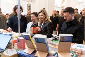 Olena Zelenska and Volodymyr Zelenskyy