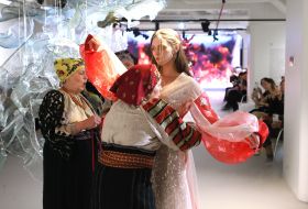 Fashion performance by Ukrainian designer Oksana Karavanska "Dürer. Angels. Temptresses" in Lviv