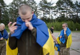 Освобожденный из российского плена украинский военный