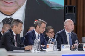 Kyriakos Mitsotakis and Rosen Zhelyazkov