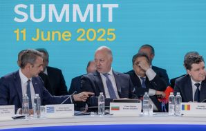 Kyriakos Mitsotakis and Rosen Zhelyazkov