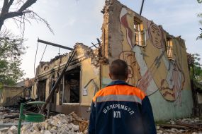Eliminating the consequences of Russia's night attack on Kharkiv