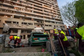 Eliminating the consequences of Russia's night attack on Kharkiv
