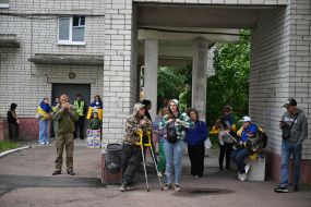 Meeting of Ukrainian soldiers who returned to Ukraine from Russian captivity