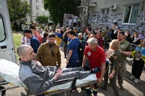 Meeting of Ukrainian soldiers who returned to Ukraine from Russian captivity