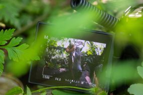 Image of a squirrel on a monitor screen