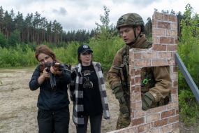 Participants of a tactical and special training in the Kharkiv region