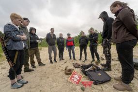 Participants of a tactical and special training in the Kharkiv region