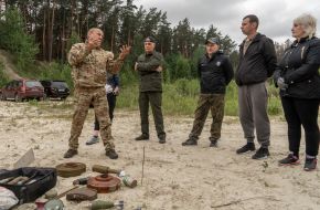 Participants of a tactical and special training in the Kharkiv region