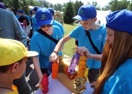 Participants of the event on the occasion of the 100th anniversary of the Artek children's center