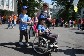 Participants of the event on the occasion of the 100th anniversary of the Artek children's center