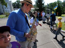 Participants of the event on the occasion of the 100th anniversary of the Artek children's center