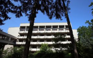 One of the buildings of the Artek children's camp