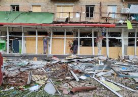 Eliminating the consequences of the Russian shelling of Kyiv