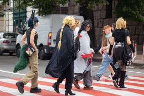People on the crosswalk