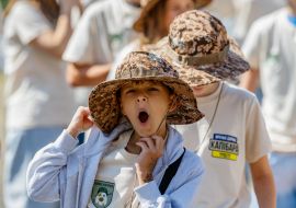 Pupils of the patriotic camp "Combat Hamsters"