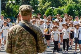 Pupils of the patriotic camp "Combat Hamsters"