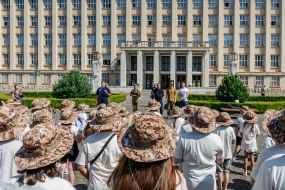 Pupils of the patriotic camp "Combat Hamsters"