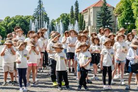 Pupils of the patriotic camp "Combat Hamsters"