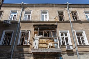 Последствия обстрела Одессы