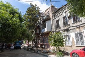 Последствия обстрела Одессы