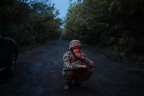 Servicemen of the 429th Achilles Regiment use combat FPV drones
