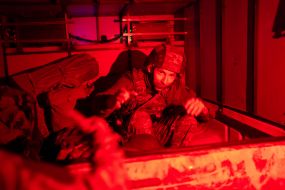 Servicemen of the 429th Achilles Regiment use combat FPV drones