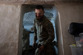 Servicemen of the 429th Achilles Regiment use combat FPV drones