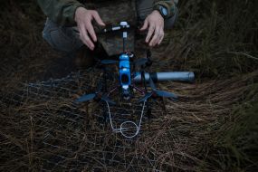 Servicemen of the 429th Achilles Regiment use combat FPV drones