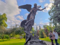 Miniature model of a fountain with a sculptural composition "Archangel Michael - Guardian of Kyiv"