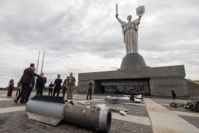 Fragments of Russian strike UAVs