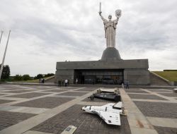 Fragments of Russian strike UAVs