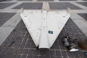 Fragments of Russian strike UAVs