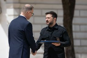 Volodymyr Zelensky and Andrzej Duda