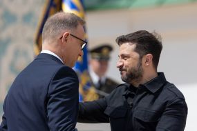 Volodymyr Zelensky and Andrzej Duda