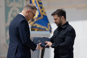Volodymyr Zelensky and Andrzej Duda