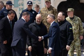 Andriy Yermak, Denys Shmyhal, Ruslan Stefanchuk, Andrzej Duda