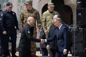 Denys Shmyhal, Ruslan Stefanchuk, Andrzej Duda