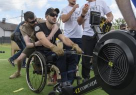Participants of the "Hero Games" competition