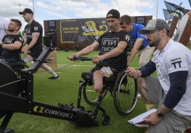 Participants of the "Hero Games" competition