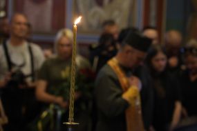 Farewell ceremony for F-16 pilot Maxim Ustimenko